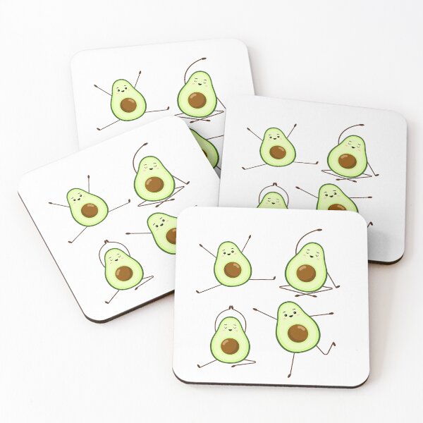 Item preview, Yogavocado Yoga Throw Pillow sticker designed and sold by Stickers  Designer.