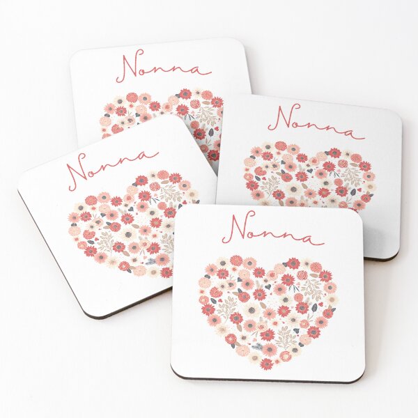 Item preview, Nonna Floral Heart designed and sold by AliKatsDesign.