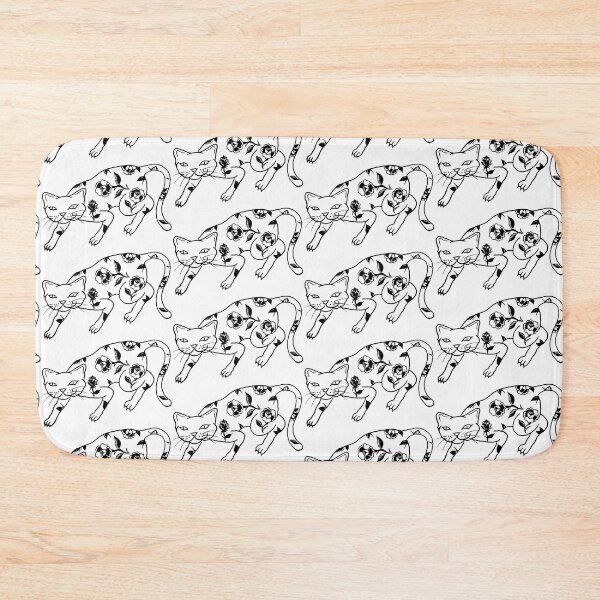 Item preview, tattooed stray cat tattoo designed and sold by iamtrad.