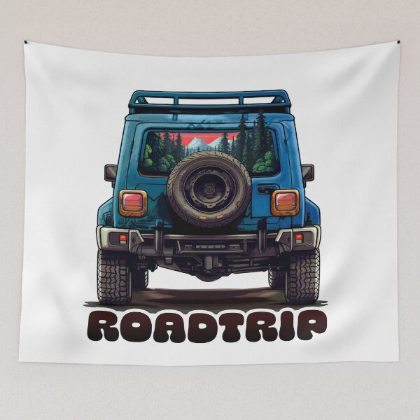 Item preview, Jimny Forest Roadtrip Brisk Blue designed and sold by stoicjimny.