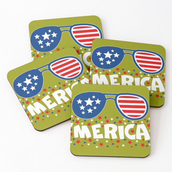 Item preview, 4th of July American Flag Sunglasses USA Merica Patriotic 	 		 designed and sold by simoneprandot.
