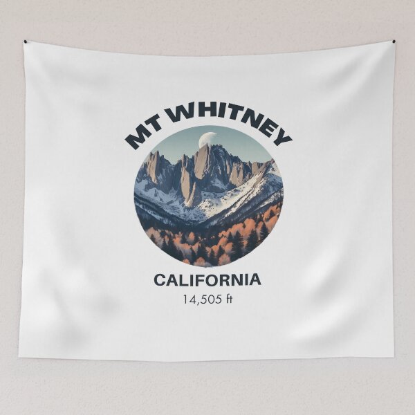 Item preview, MT Whitney Mount Whitney Summit Peak California PCT Pacific Crest Trail Outdoor Adventure Hiking Sierra Nevada Shirts Souvenir Sweatshirt designed and sold by Lumiawaves.