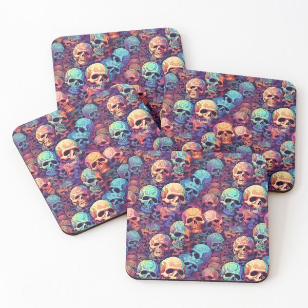 Item preview, colorful skulls designed and sold by ybaltaci.