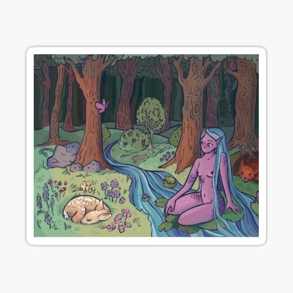 Nymph River Sticker
