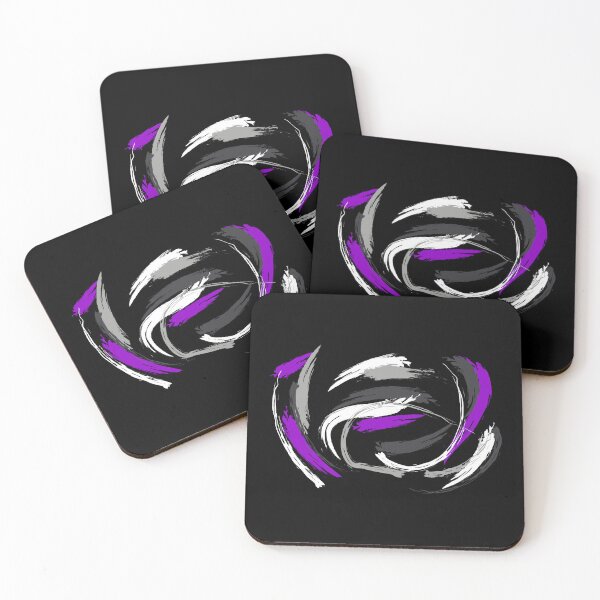 Item preview, Colores de la bandera asexual salpicados de pintura. Orgullo asexual designed and sold by Subtle Pride Shop.