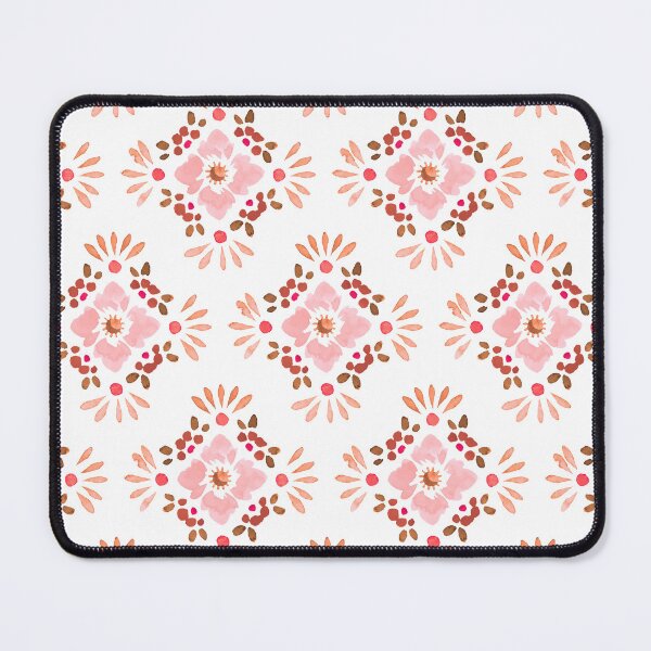 Item preview, Boho Floral Tile Design Pink designed and sold by WildFlowerWC.