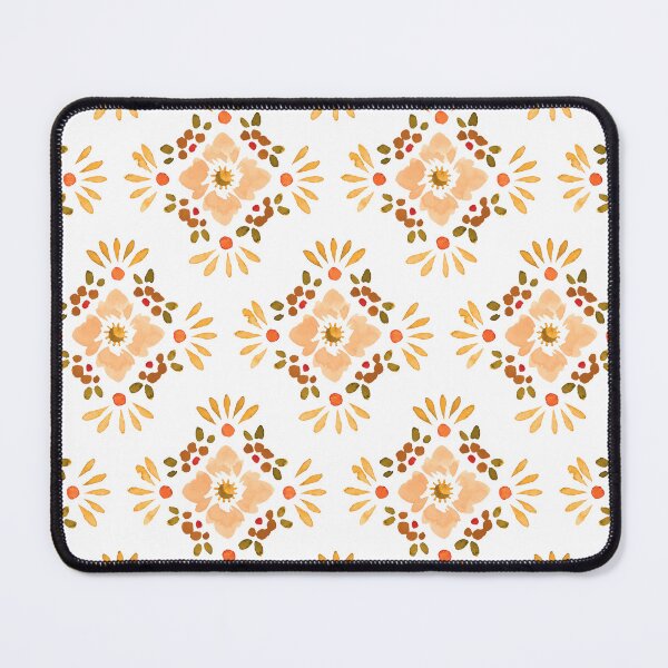 Item preview, Boho Floral Tile Design Rust designed and sold by WildFlowerWC.