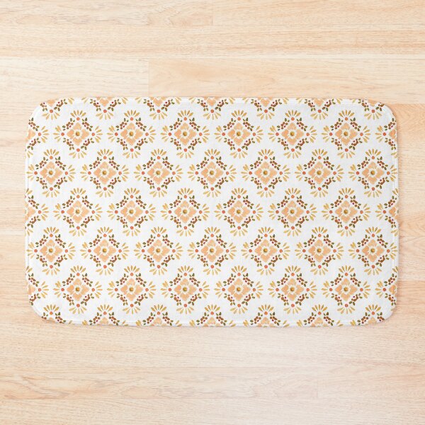 Item preview, Boho Floral Tile Design Rust designed and sold by WildFlowerWC.