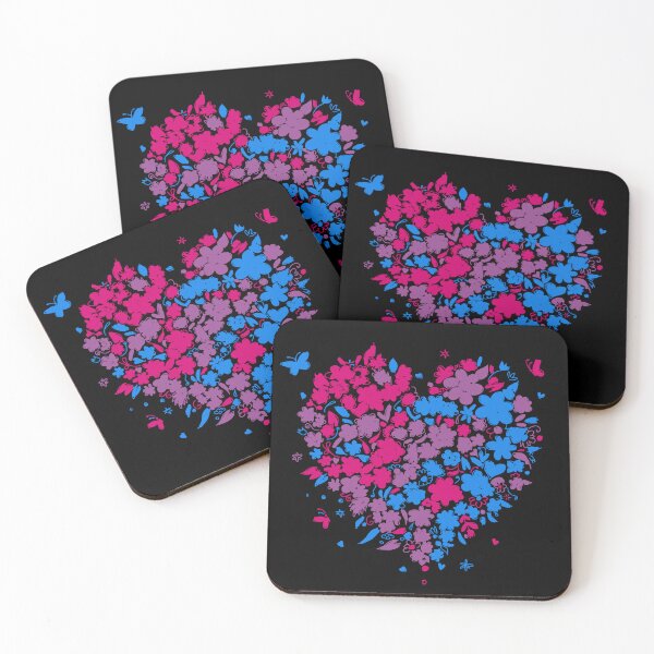 Item preview, Valentines Day Bi Hearts. Bisexual Pride designed and sold by Subtle Pride Shop.