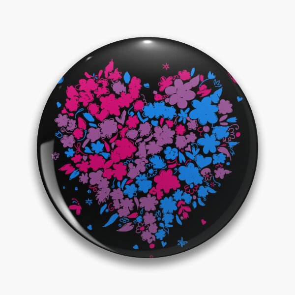 Artikelvorschau, Valentines Day Bi Hearts. Bisexual Pride entworfen und verkauft von Subtle Pride Shop.