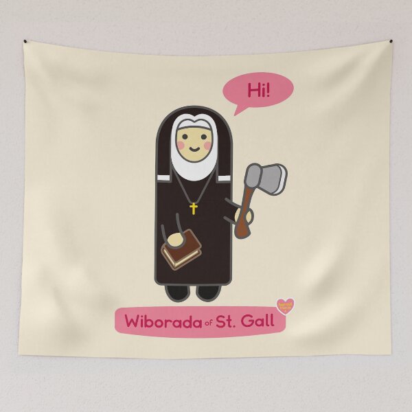 Item preview, Hermit Friends: Wiborada of Saint Gall designed and sold by Venturesome Victrix.