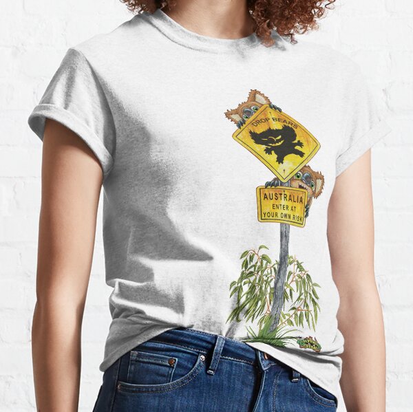 Australia Enter at your own Risk - Drop Bears Classic T-Shirt
