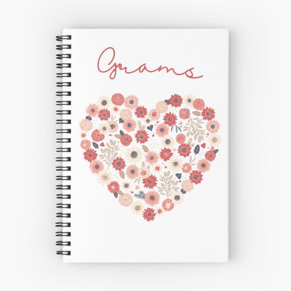 Item preview, Grams Floral Heart designed and sold by AliKatsDesign.