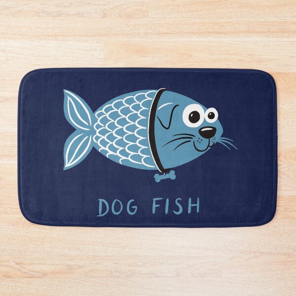 Item preview, Funny Dog Fish with Bone Collar designed and sold by BexMorleyArt.