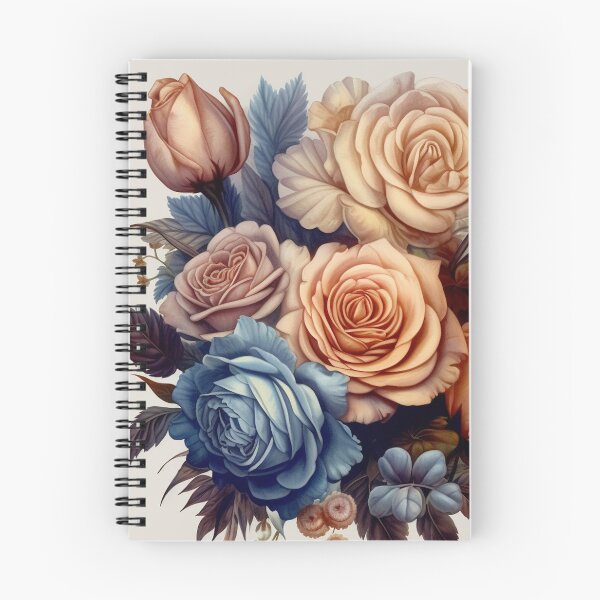 Item preview, Blue Rose Vintage Flowers Bouquet designed and sold by HeartShapeLove.