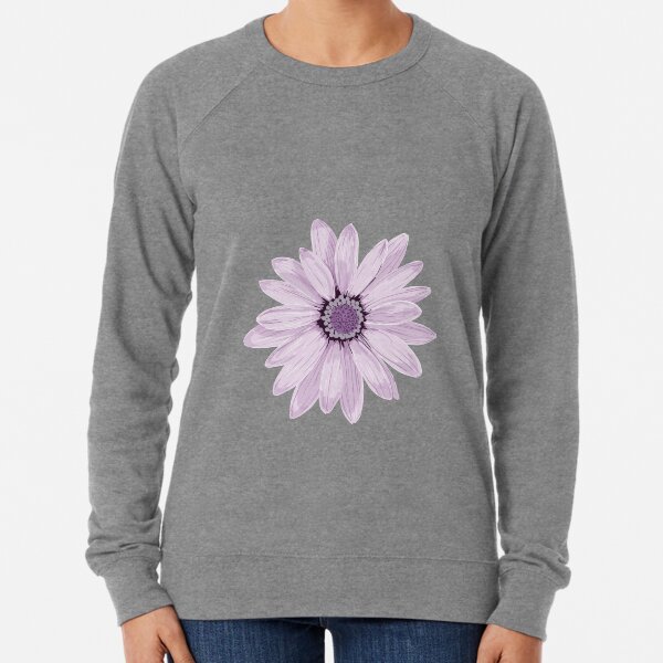 Purple Daisy Lightweight Sweatshirt