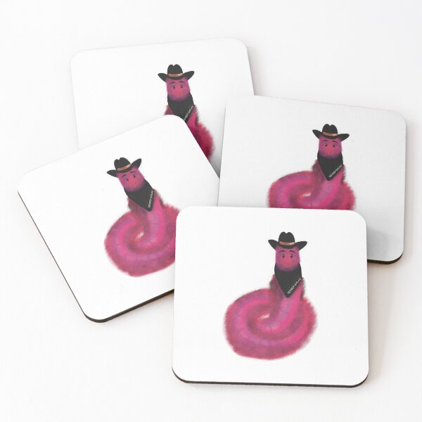 Item preview, Gender is a fuzzy worm, who is also an outlaw. designed and sold by DoodlesByKy.