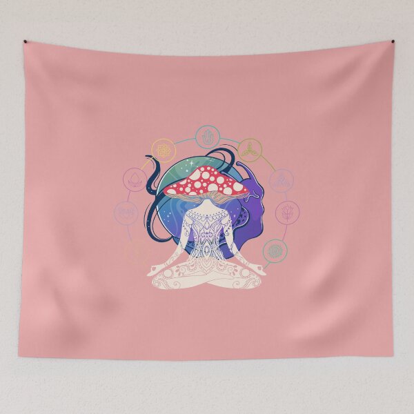 Item preview, Meditating cottagecore Mushroom Design designed and sold by Nanba3.