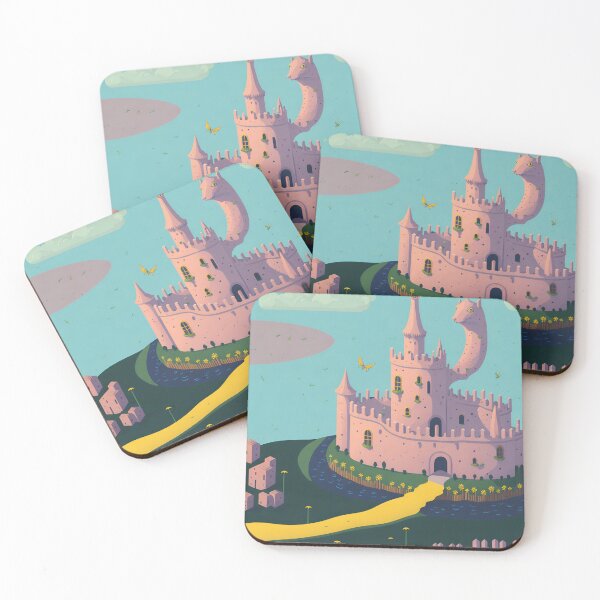 Item preview, Pink Fairy Castle w/ Moat 5 designed and sold by RADRussell.