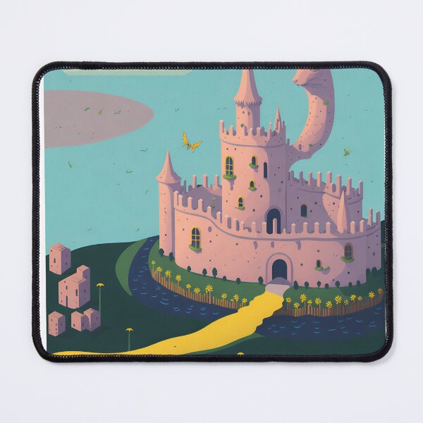 Item preview, Pink Fairy Castle w/ Moat 5 designed and sold by RADRussell.