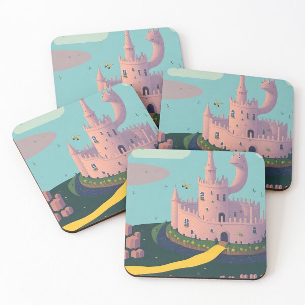 Item preview, Pink Fairy Castle w/ Moat 6 designed and sold by RADRussell.