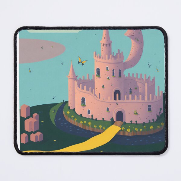 Item preview, Pink Fairy Castle w/ Moat 6 designed and sold by RADRussell.