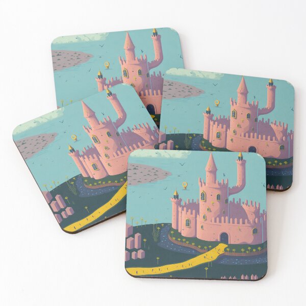 Item preview, Pink Fairy Castle w/ Moat 7 designed and sold by RADRussell.