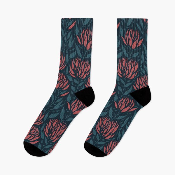 Item preview, Protea Flower Seamless Pattern | South Africa National Flower | National Sport Symbol | King Protea designed and sold by d247.