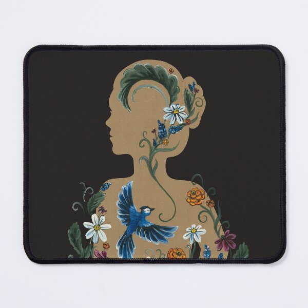 Item preview, The Beauty Within - Floral Silhouette with Bluejay designed and sold by Bekah Grace.