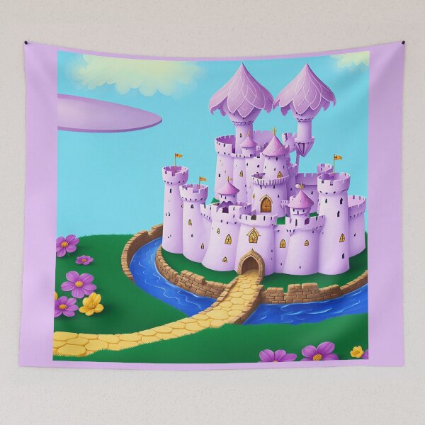 Item preview, Pink Fairy Castle w/ Moat 10 designed and sold by RADRussell.