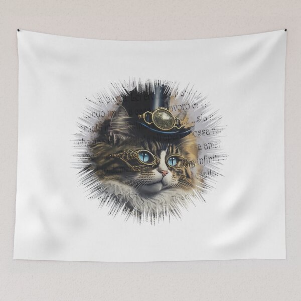 Item preview, steampunk cat love letter designed and sold by TinaOrn.