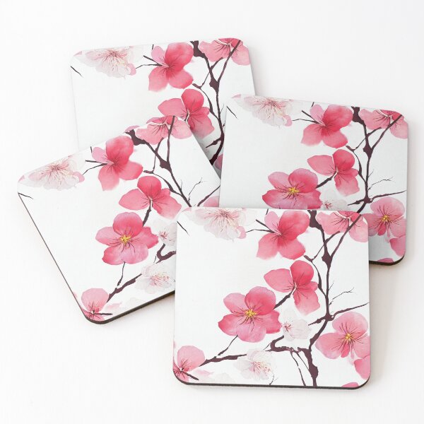Item preview, Seamless Pattern of Pink Cherry Flowers. AI generated Illustration. designed and sold by svetlanna.