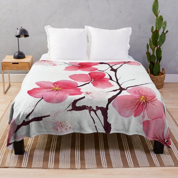 Item preview, Seamless Pattern of Pink Cherry Flowers. AI generated Illustration. designed and sold by svetlanna.