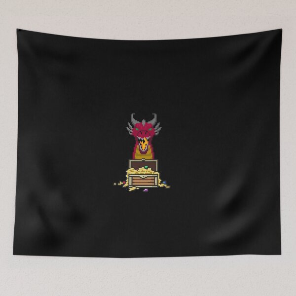 Item preview, Dragon treasure chest PixelArt Design designed and sold by ManicDesignz.