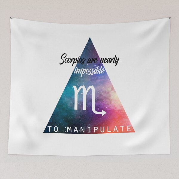 Item preview, Geometrical Scorpio Zodiac Sign Quote designed and sold by Martina Mladenova.