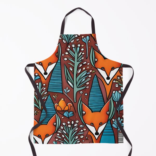 Item preview, Fox Animal Wildlife Forest Pattern designed and sold by druidwolfart.