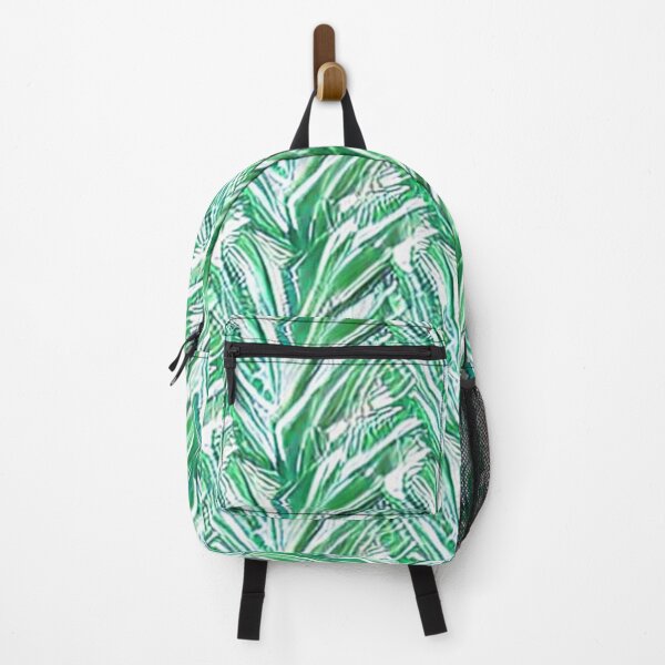 Item preview, Abstract Green and White Leaf Pattern designed and sold by calibrit.