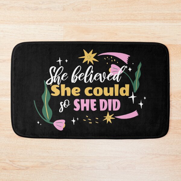 Item preview, She Believed She Could So She Did designed and sold by TheBeesForYou.