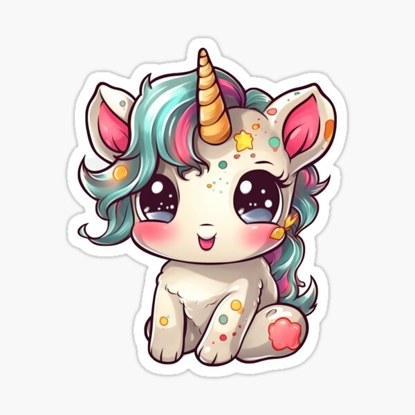 Item preview, Super Cute Unicorn Sticker, Unicorns,  designed and sold by TopherK-Designs.