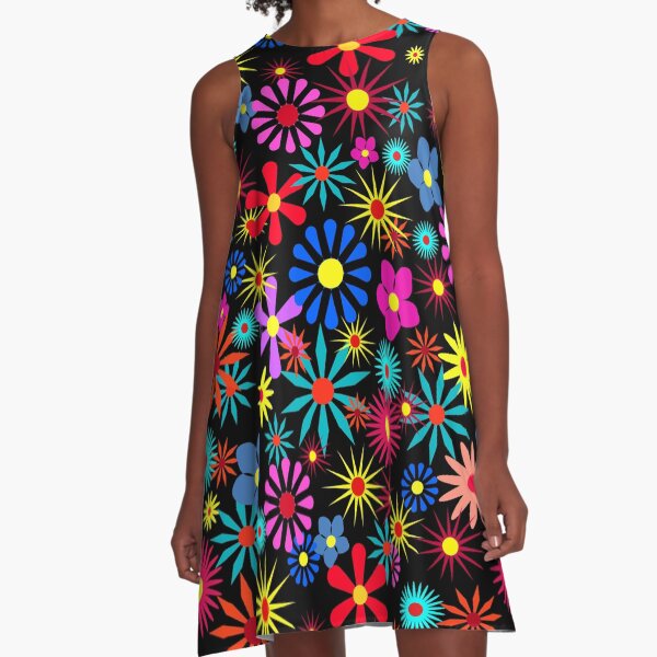 Item preview, Colorful floral pattern designed and sold by Dusanka Djeric.