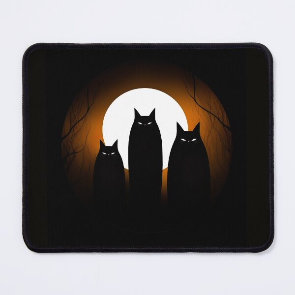 Item preview, Halloween Cats Standing in Front of the Moon designed and sold by Kingkachurro.
