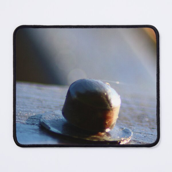 Item preview, Screw Cap in Wooden Board - Abstract Industrial Macrophotography designed and sold by AgathaZolastore.