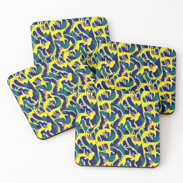 Item preview, Abstract Blue Yellow and Green  designed and sold by calibrit.