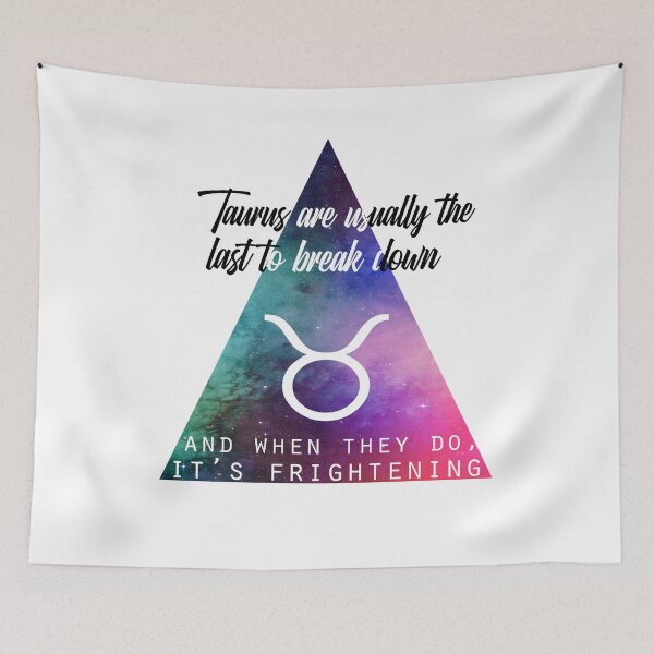 Item preview, Geometrical Taurus Zodiac Sign Quote designed and sold by Martina Mladenova.