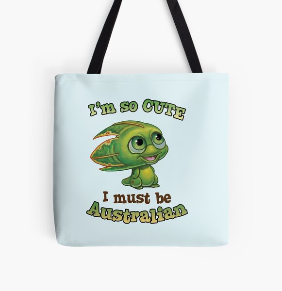 I'm so cute - I must be Australian - Squeak All Over Print Tote Bag