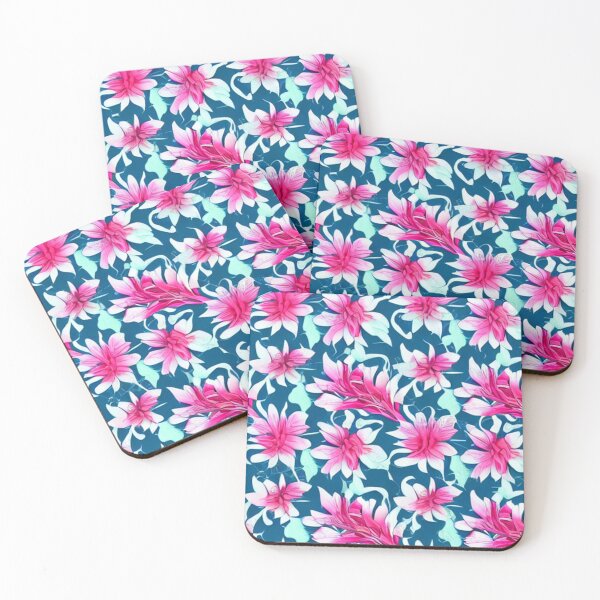 Item preview, Abstract Exotic Pink Floral designed and sold by calibrit.