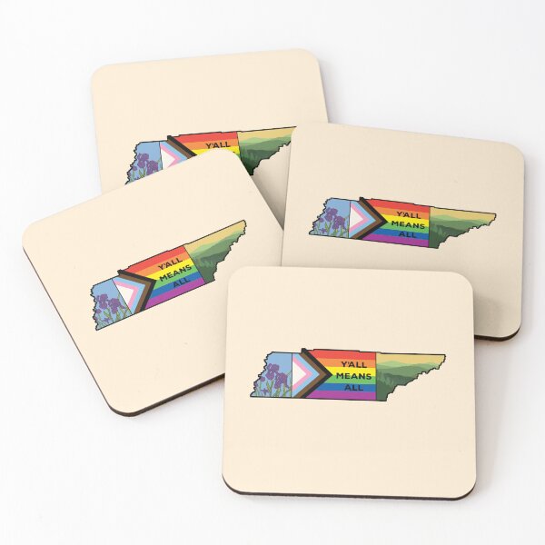 Item preview, Y’all Means All, State of Tennessee with Pride Flag designed and sold by shop-olajo.