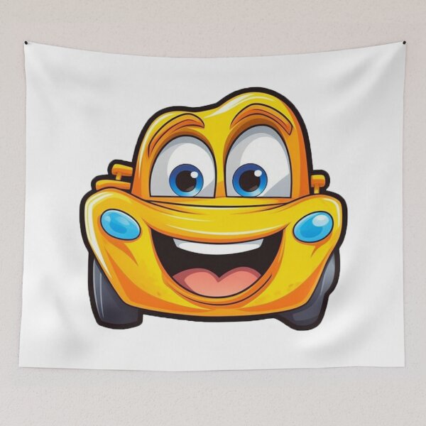 Item preview, Cute cartoon car designed and sold by Stickermagician.
