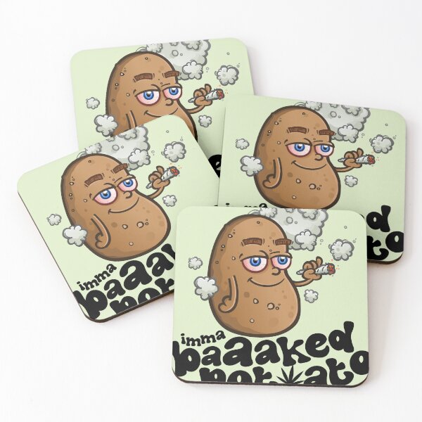 Item preview, I'm a Baked Potato - Smoking Marijuana Cartoon designed and sold by Tony Oshlick.