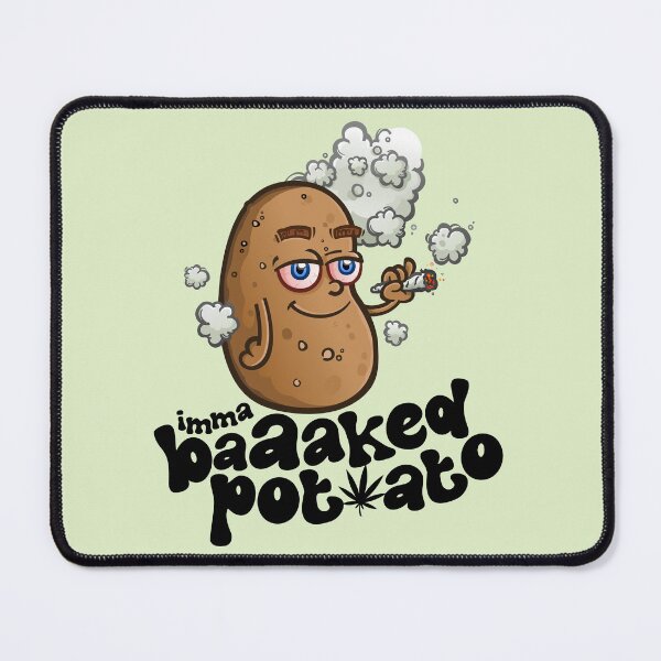 Item preview, I'm a Baked Potato - Smoking Marijuana Cartoon designed and sold by Tony Oshlick.